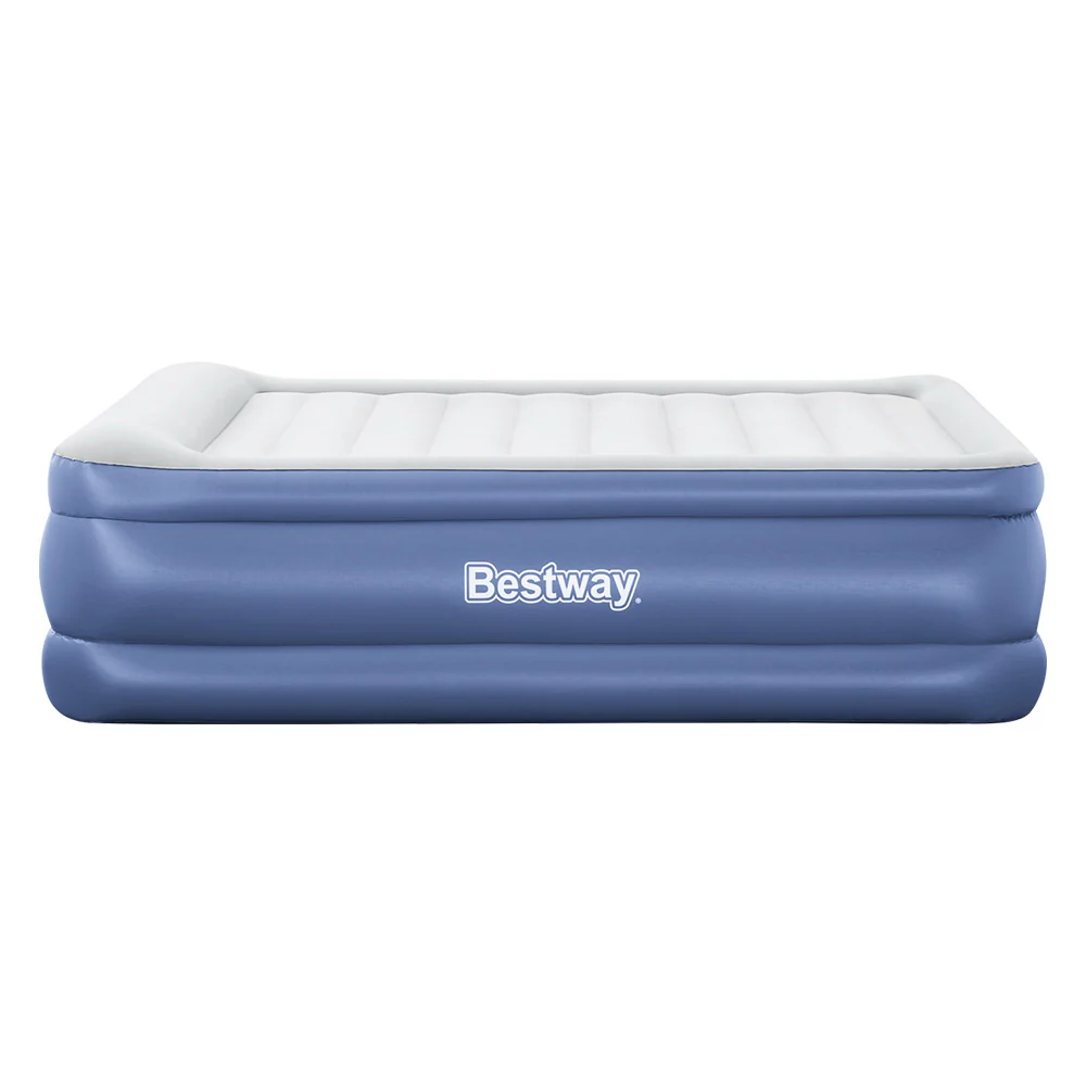 Bestway Air Mattress Queen Inflatable Bed 61cm Airbed Blue - Image 4