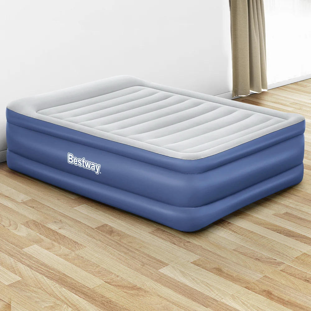 Bestway Air Mattress Queen Inflatable Bed 61cm Airbed Blue - Image 8