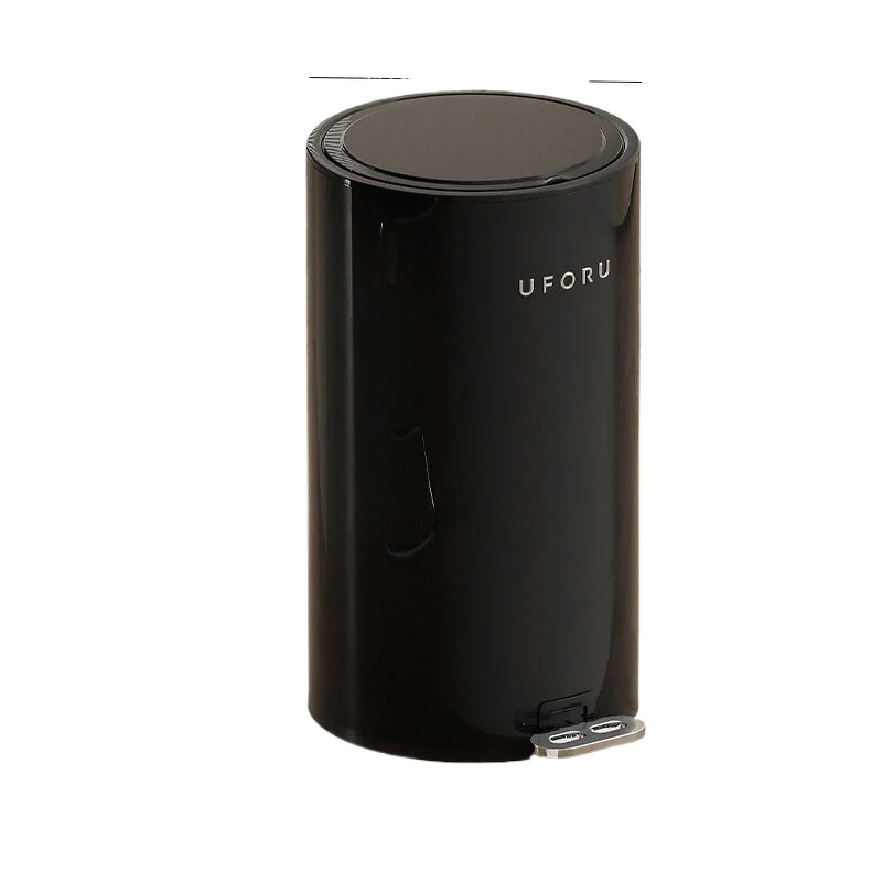 Black circular garbage bin 20L 23.8cm * 33.5cm