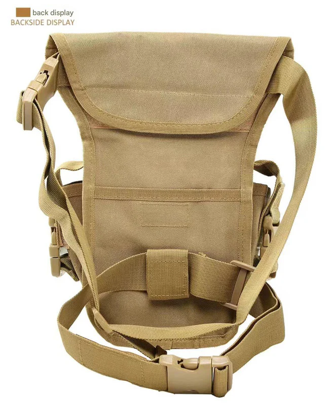 Black Tactical Outdoor Leg Bag – 900D Durable Multi-Layer Waist Pack for Cycling, Fishing, and Security - Image 4