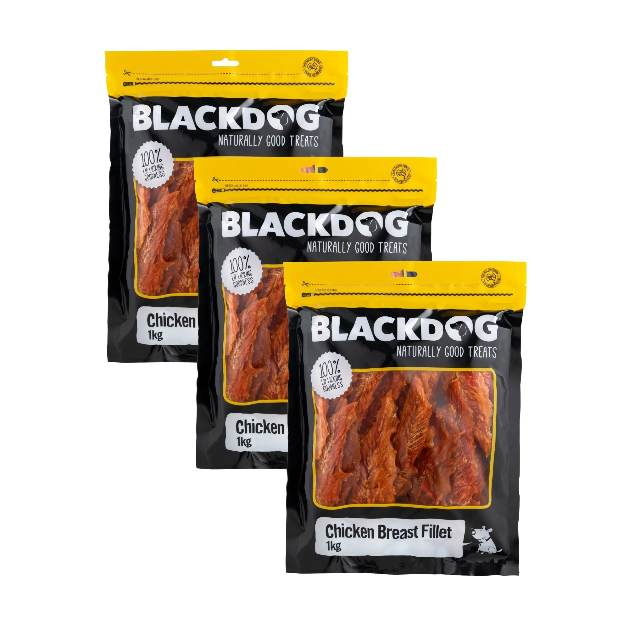 Blackdog Chicken Breast Fillets 1kg x 3pk