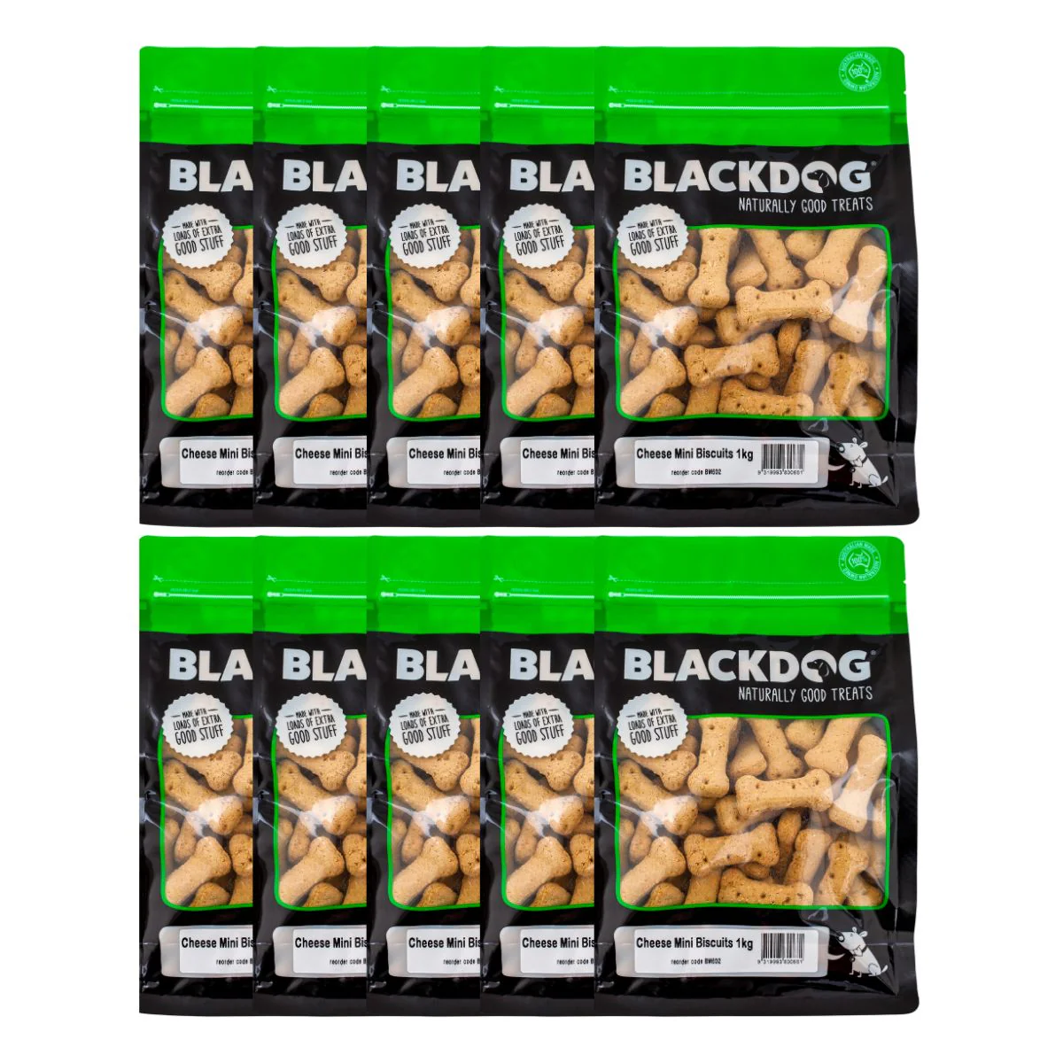 Blackdog Mini Cheese Biscuits 1kg x10