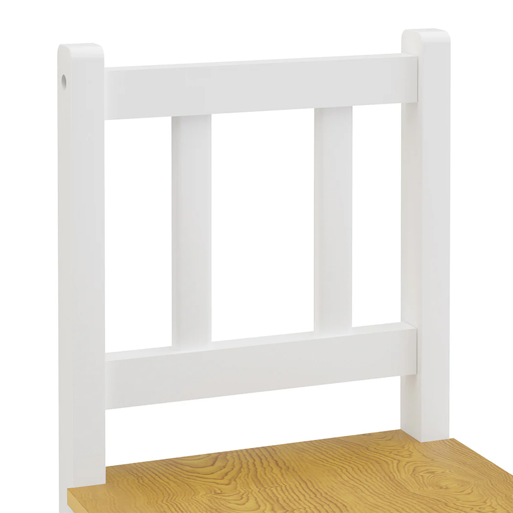 Bopeep Kids Table and Chairs Set Wooden 3PCS Study Play - Image 5