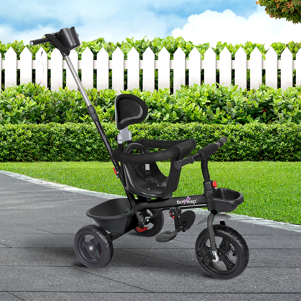BoPeep Kids Tricycle Ride On Trike Toddler Black - Image 7