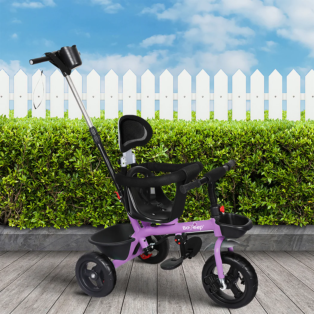 BoPeep Kids Tricycle Ride On Trike Toddler Purple - Image 6