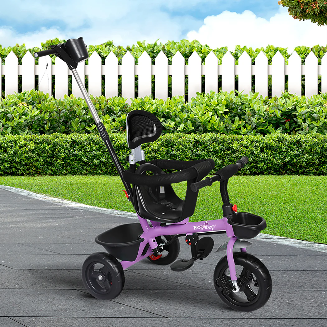 BoPeep Kids Tricycle Ride On Trike Toddler Purple - Image 7