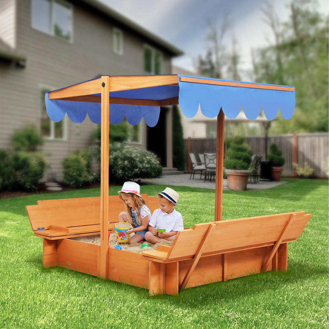 Bopeep Kids Wooden Sandbox - Image 7