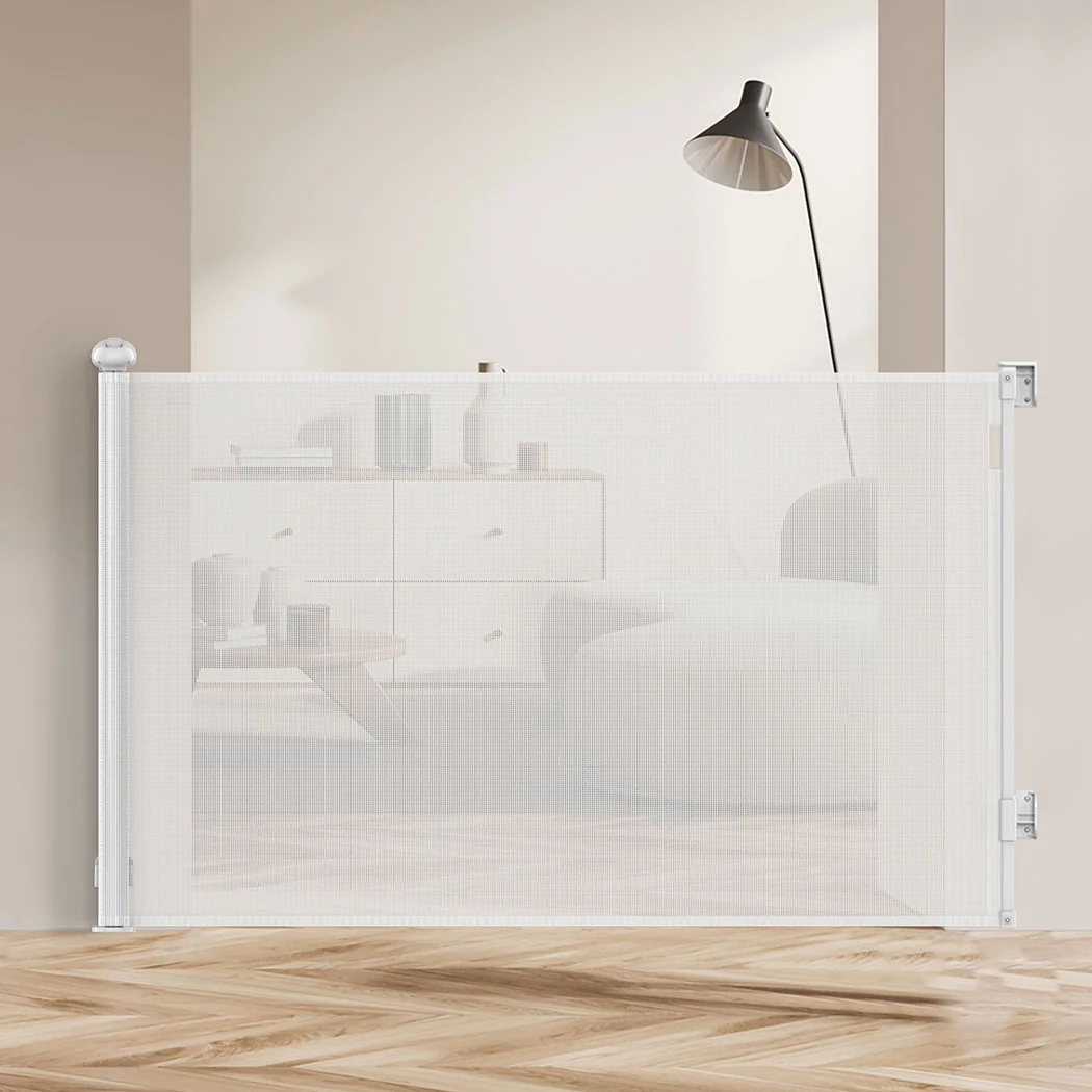 BoPeep Retractable Baby Safety Gates 300cm White 300 cm - Image 7