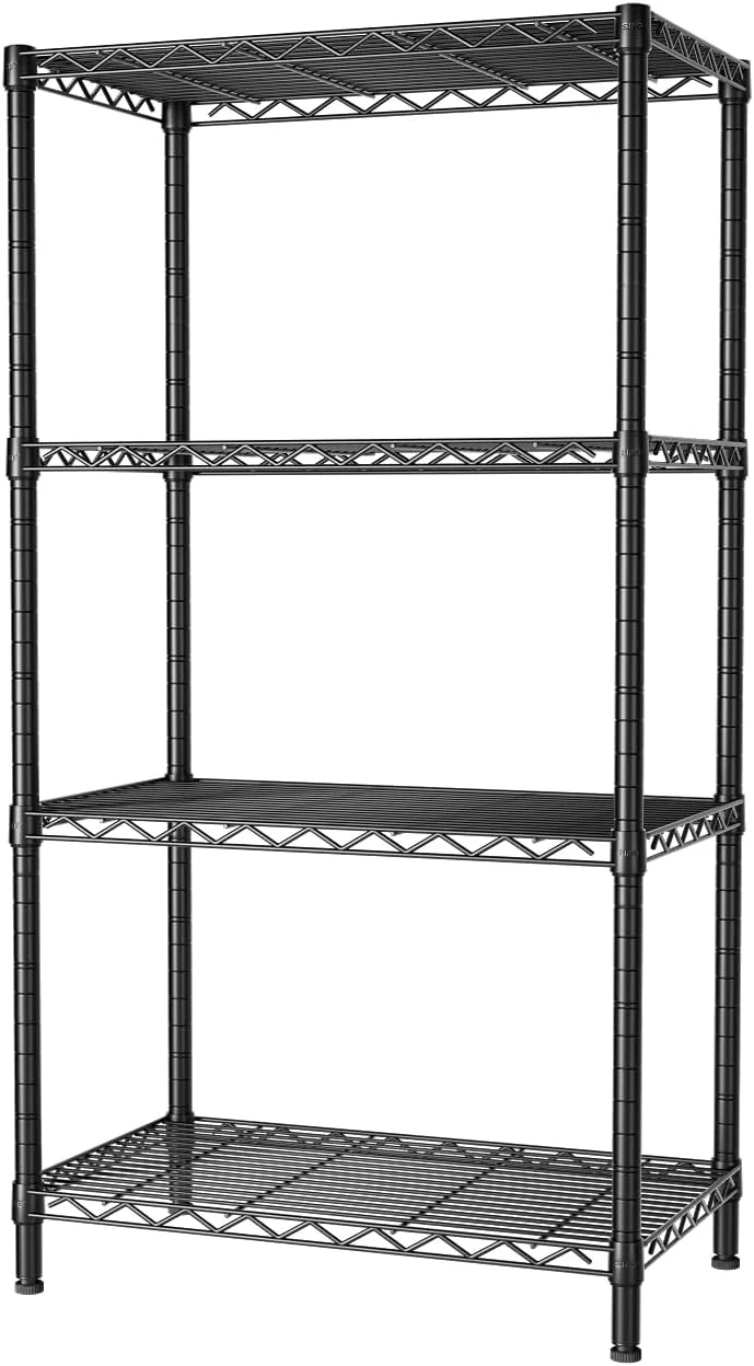 CARLA HOME 4-Tier Adjustable Metal Storage Shelves Wire Rack Organiser for Kitchen, Pantry, Bathroom or Laundry Room (60cm W x 40cm D x 140 cm H) - Image 8