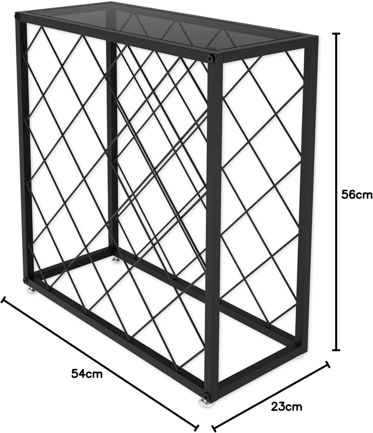CARLA HOME Freestanding Metal Wine Rack for 25 Bottles - Image 7