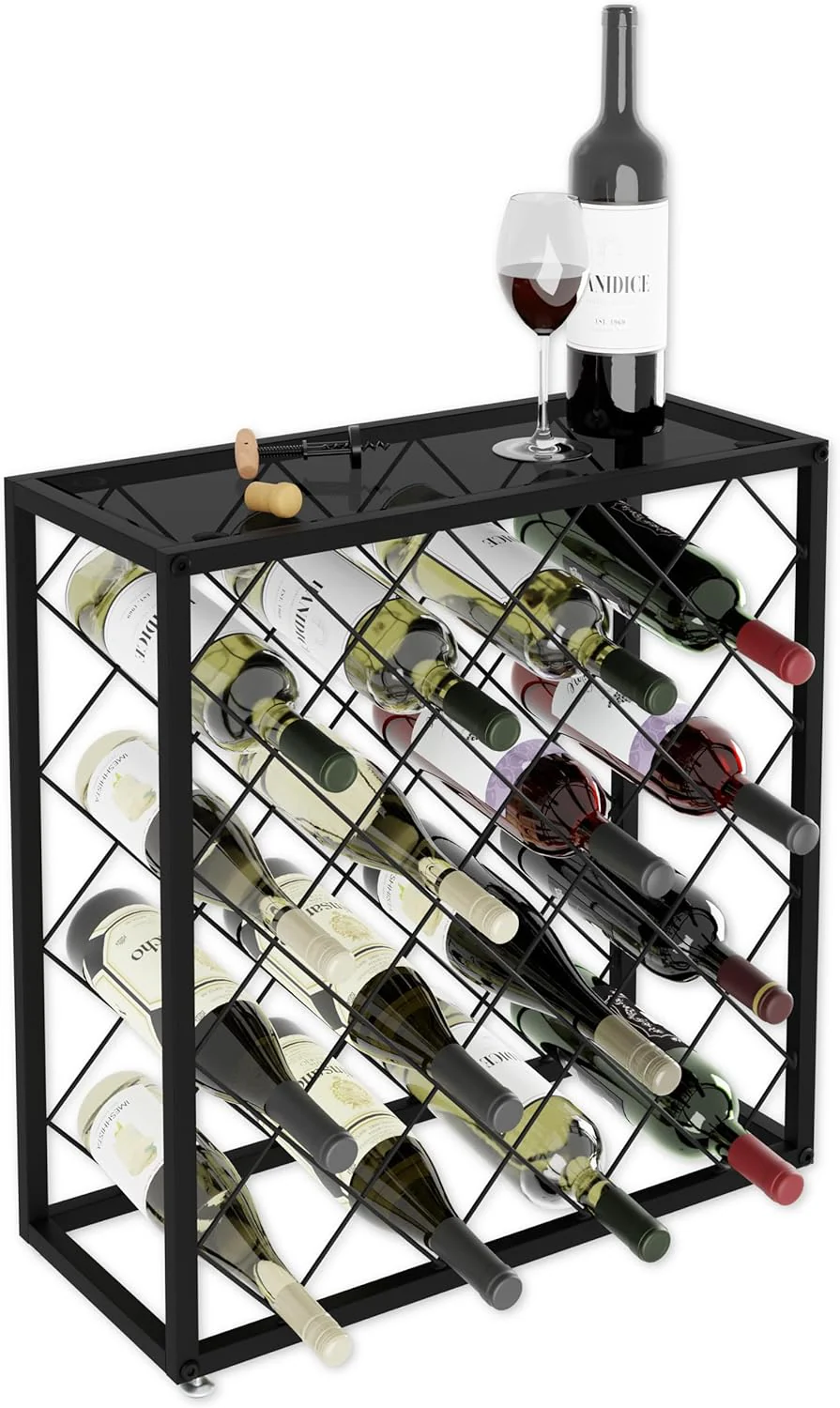 CARLA HOME Freestanding Metal Wine Rack for 25 Bottles - Image 9