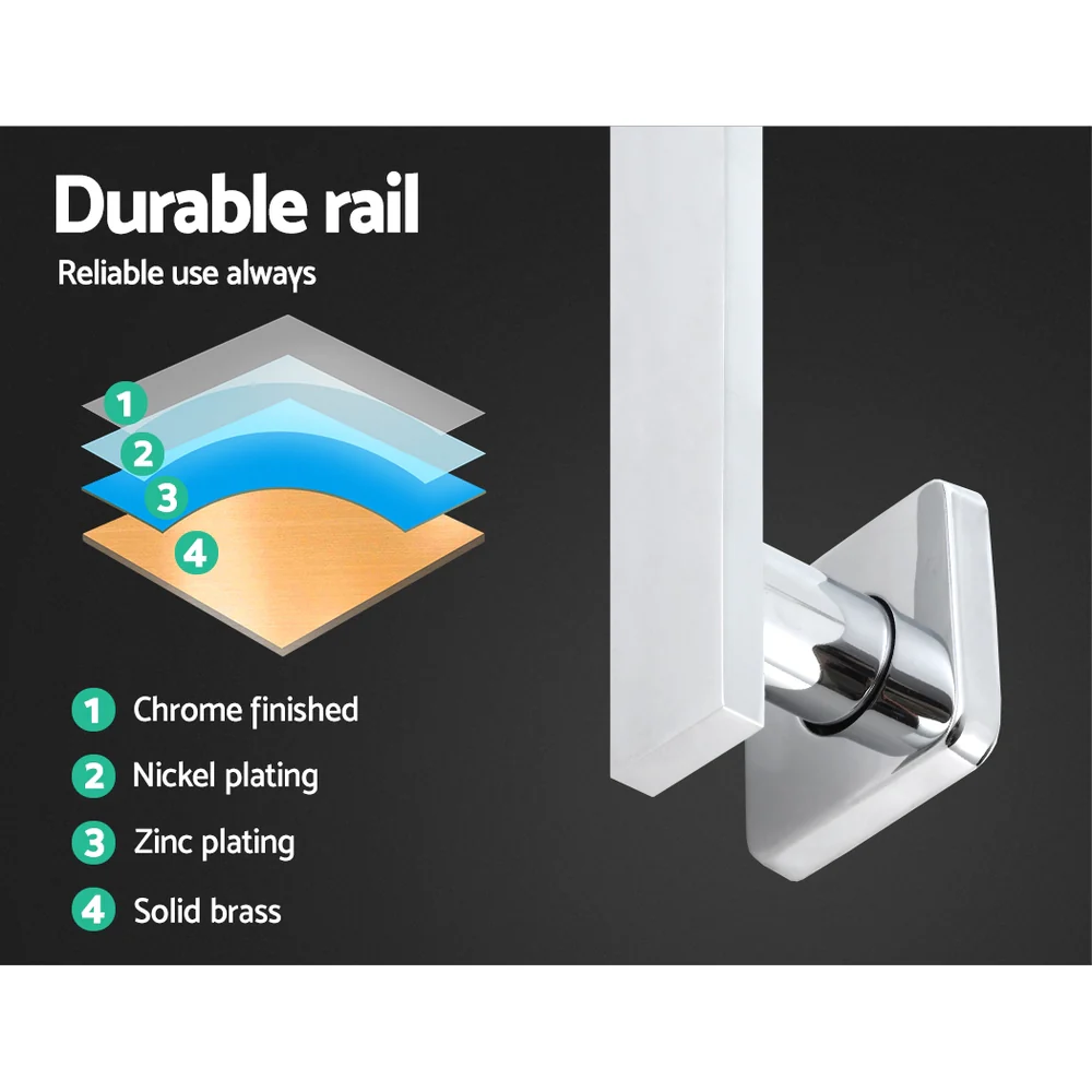 Cefito 8'' Rain Shower Head Wall Arm Square High Pressure Chrome - Image 6
