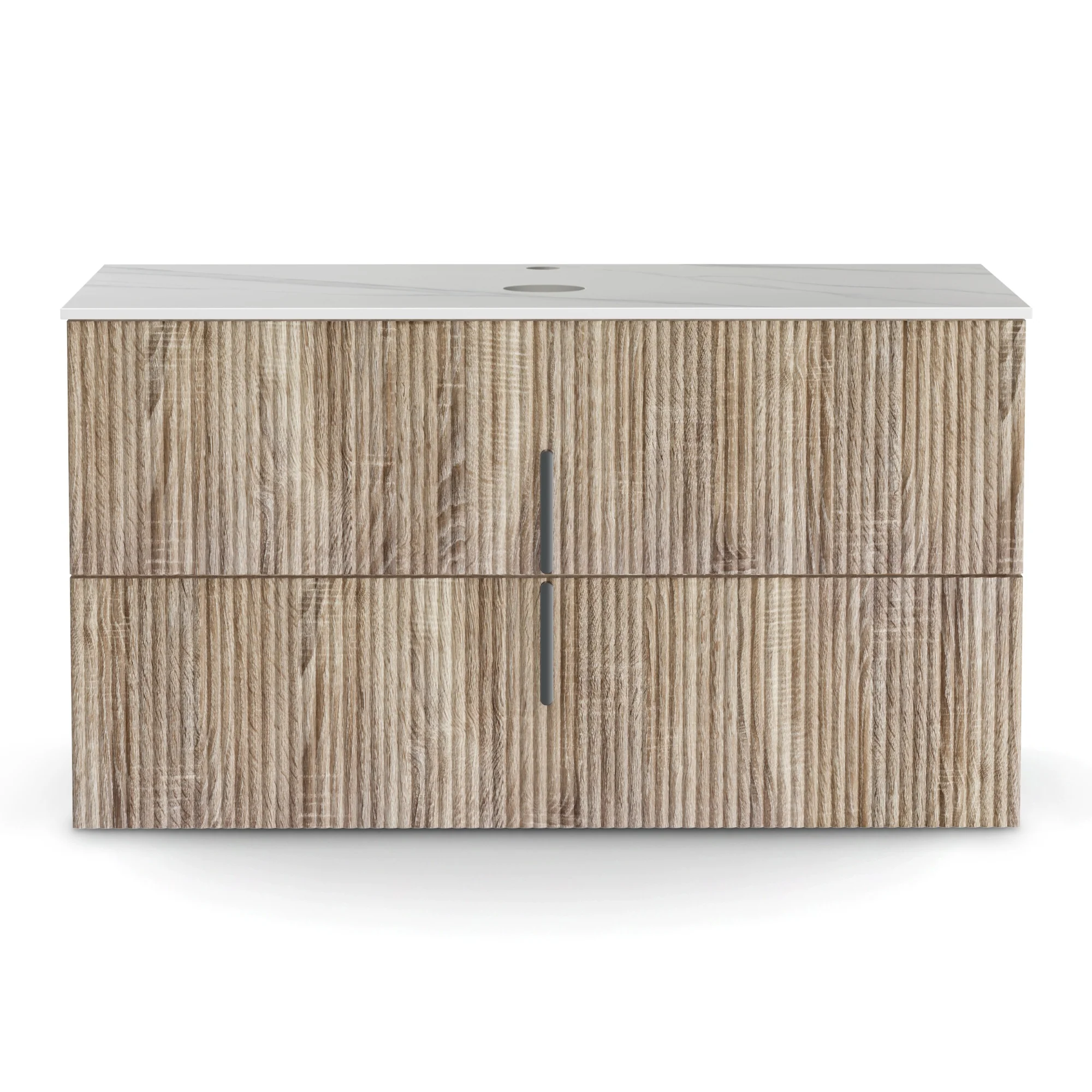 Cefito Vanity Unit 900mm Bathroom Cabinet Storage Wall Hung Timber Front Pine - Image 4