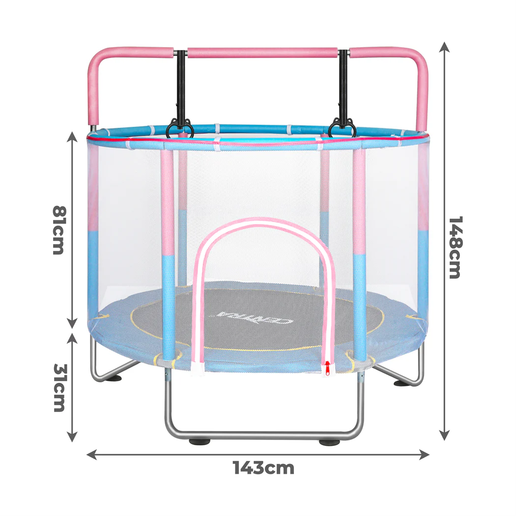 Centra 55" Kids Trampoline Rebounder Pink - Image 2