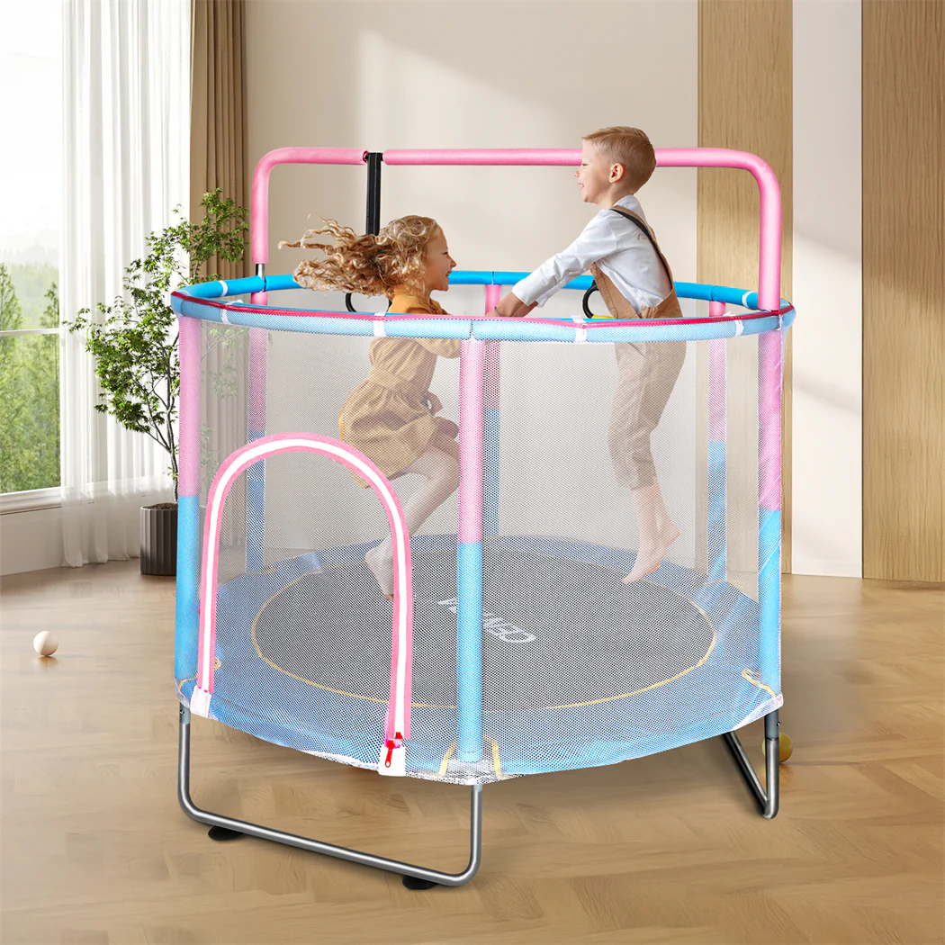 Centra 55" Kids Trampoline Rebounder Pink - Image 7