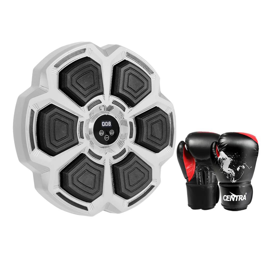 Centra Punching Box With 12OZ Boxing Glove Grey - Image 8