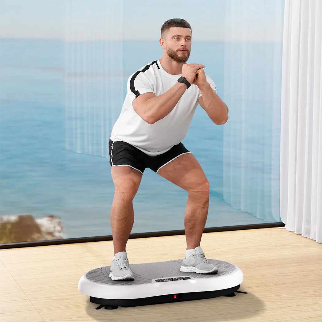 Centra Vibration Plate Train Exercise Machine White - Image 6