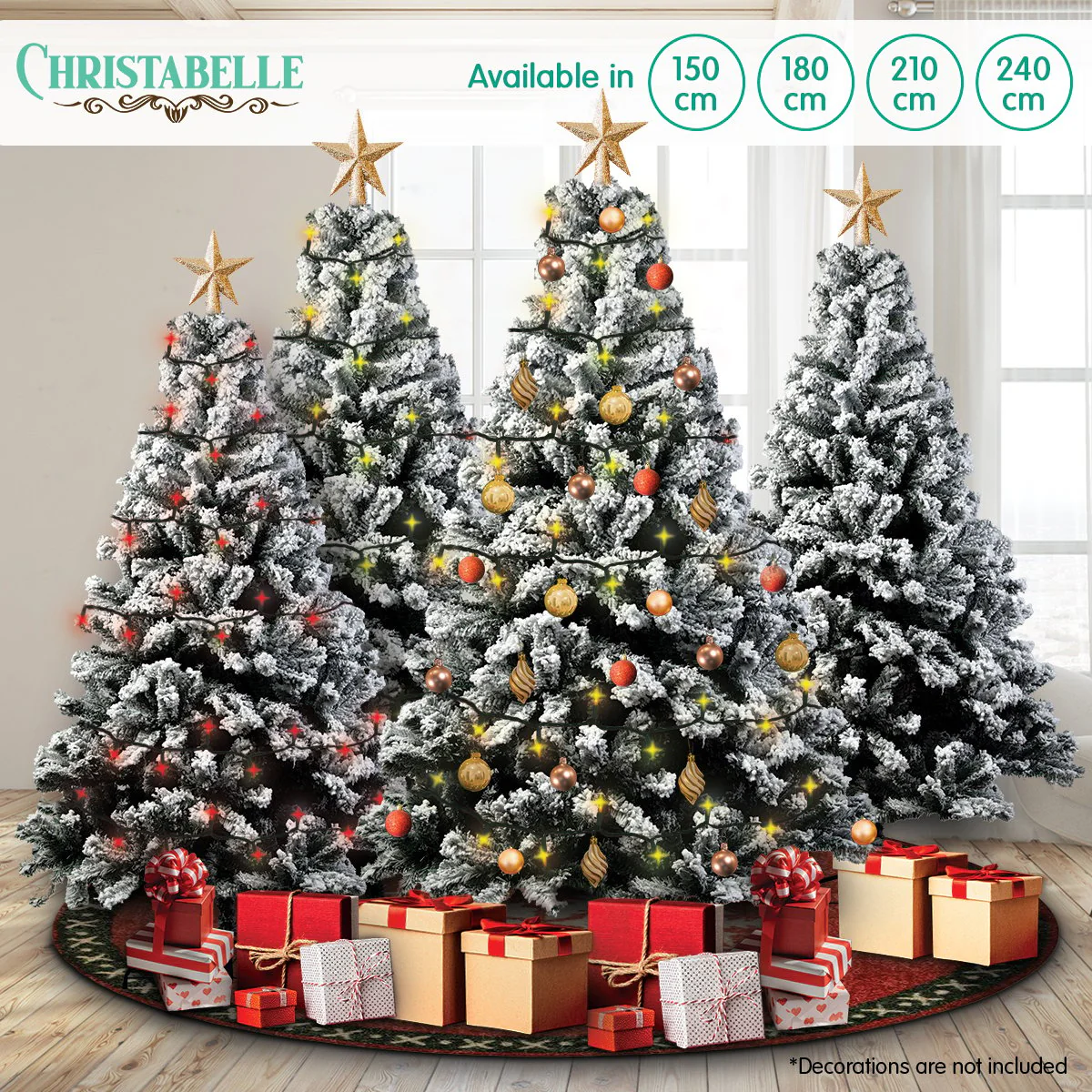 Christabelle Snow-Tipped Artificial Christmas Tree 2.1m 1200 Tips - Image 7