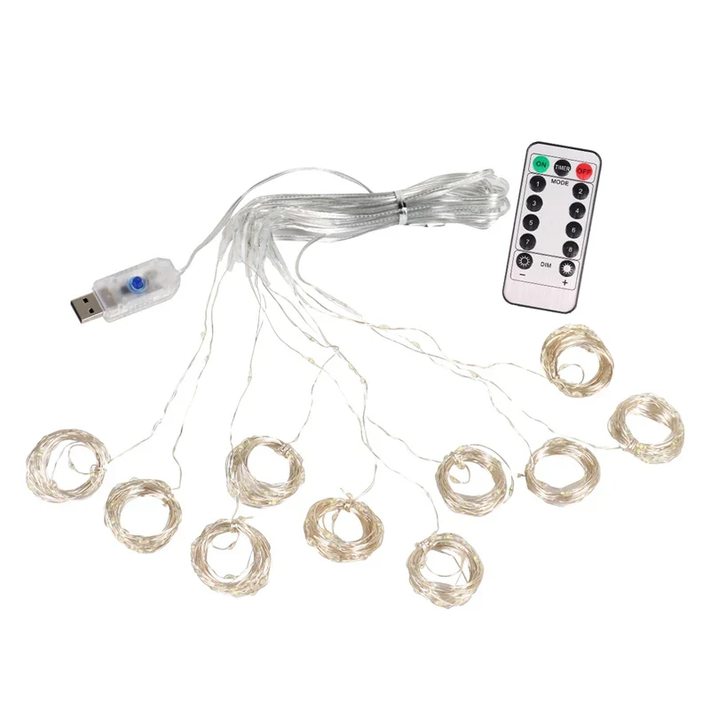 Christmas Lights Curtain Garland - Image 5