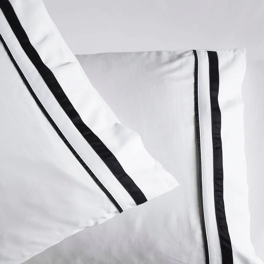 Cloud 1000 TC Egyptian Cotton White Charcoal Super King Sheet sets by Renee Taylor - Image 3