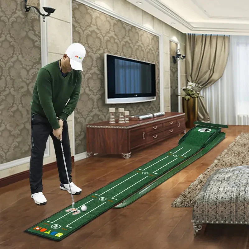 Compact Edition Portable Golf Putting Training Mat - Image 4