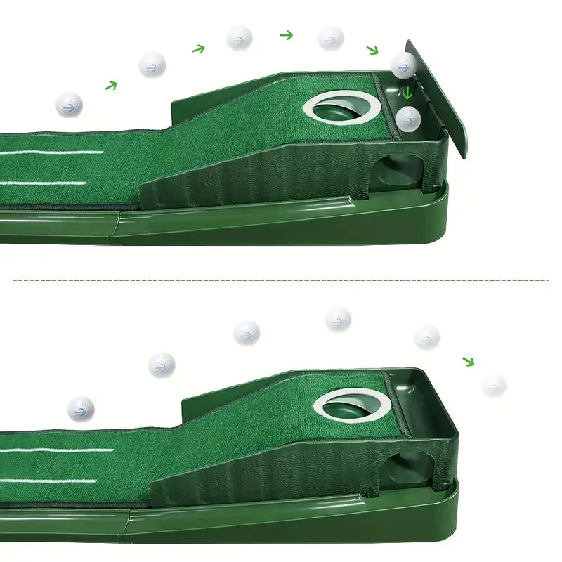 Compact Edition Portable Golf Putting Training Mat - Image 9