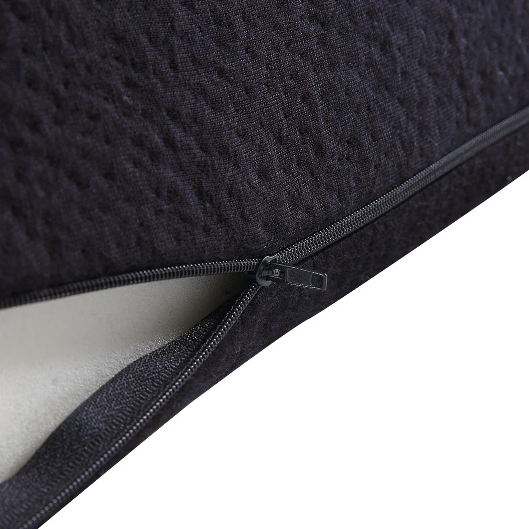 Cool Gel Memory Foam Bed Wedge Pillow Black 25+30 - Image 3