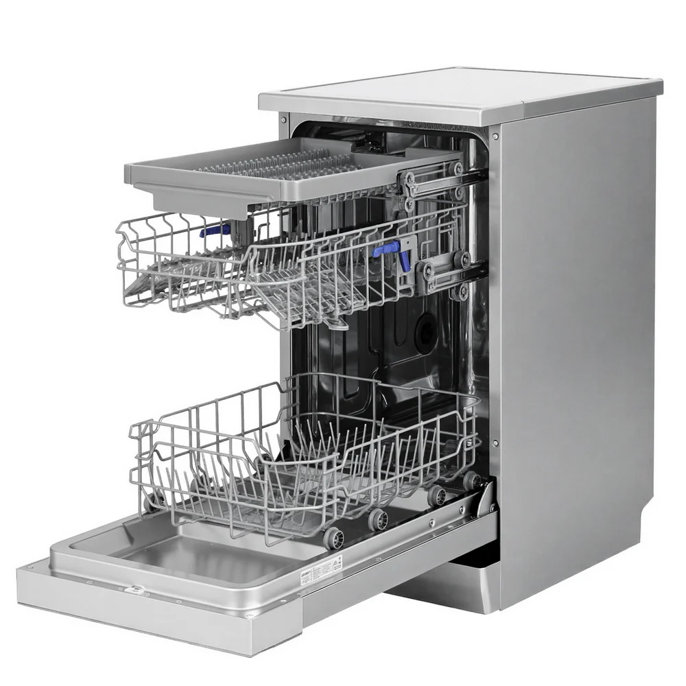 Devanti 10 Place Settings Freestanding Dishwasher Silver - Image 3