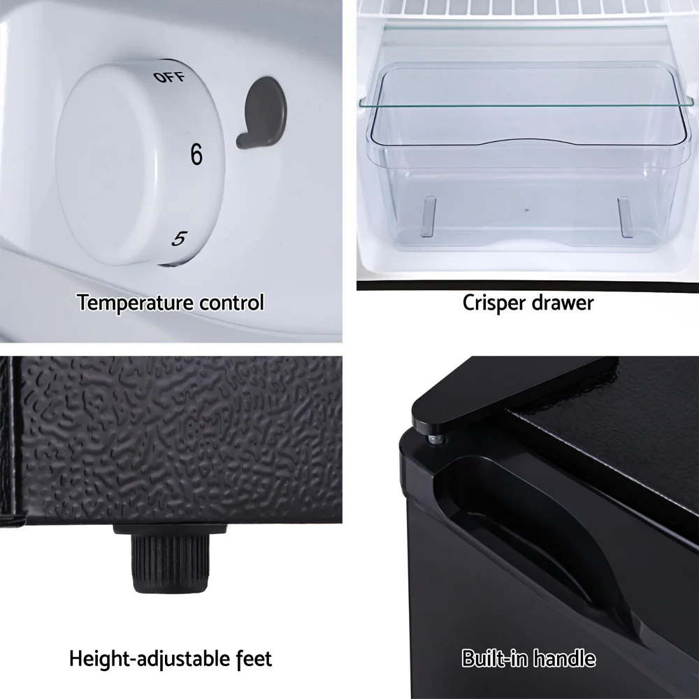 Devanti 110L Bar Fridge Black - Image 6