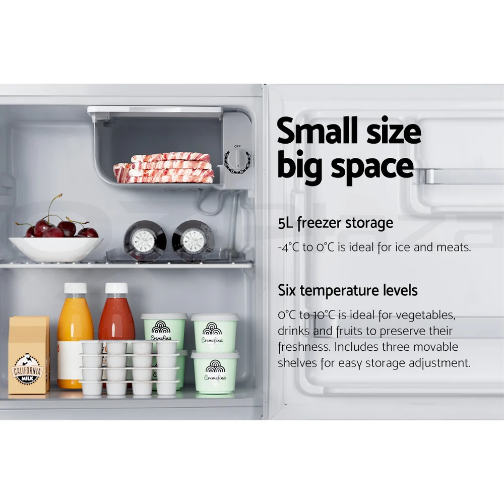 Devanti 48L Bar Fridge White - Image 5