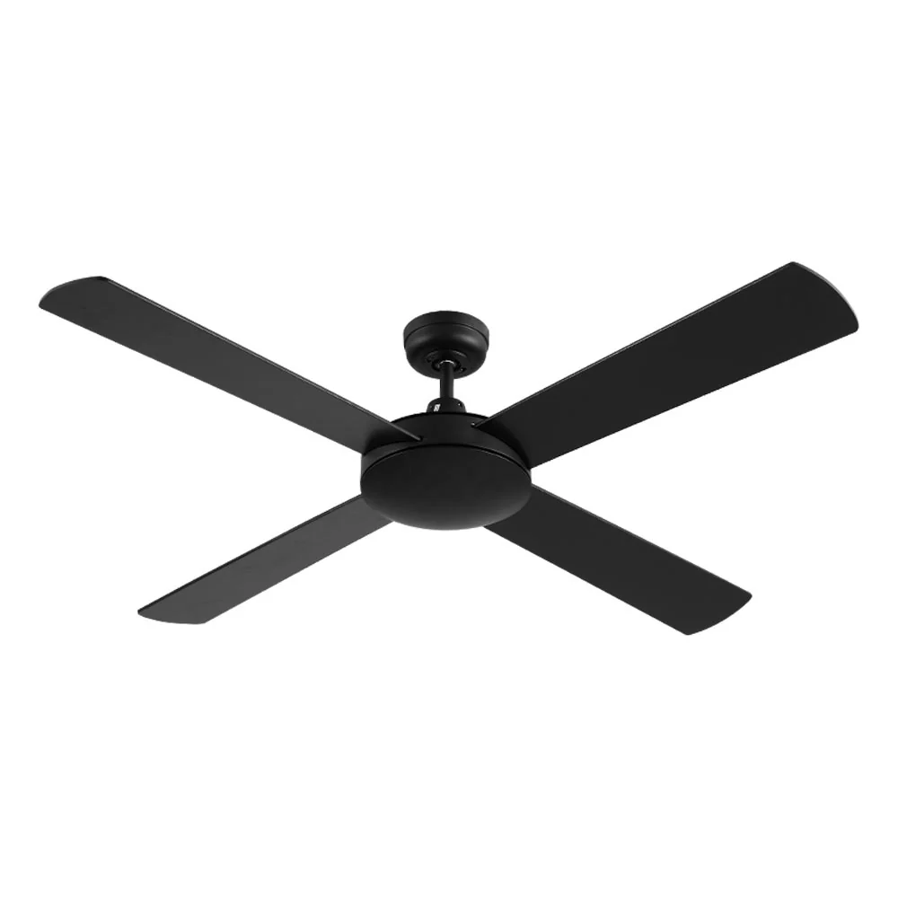 Devanti 52'' Ceiling Fan AC Motor 4 Blades w/Remote - Black - Image 7
