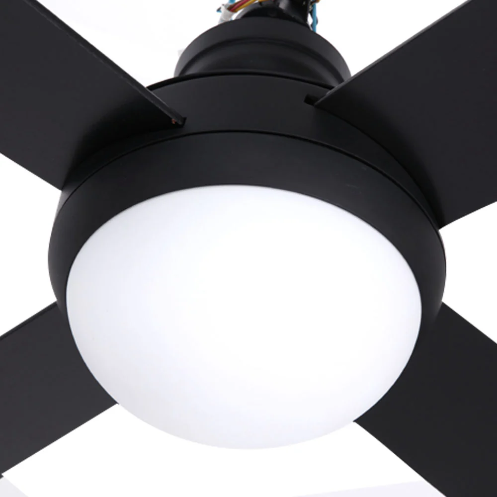 Devanti 52'' Ceiling Fan AC Motor w/Light w/Remote - Black - Image 7