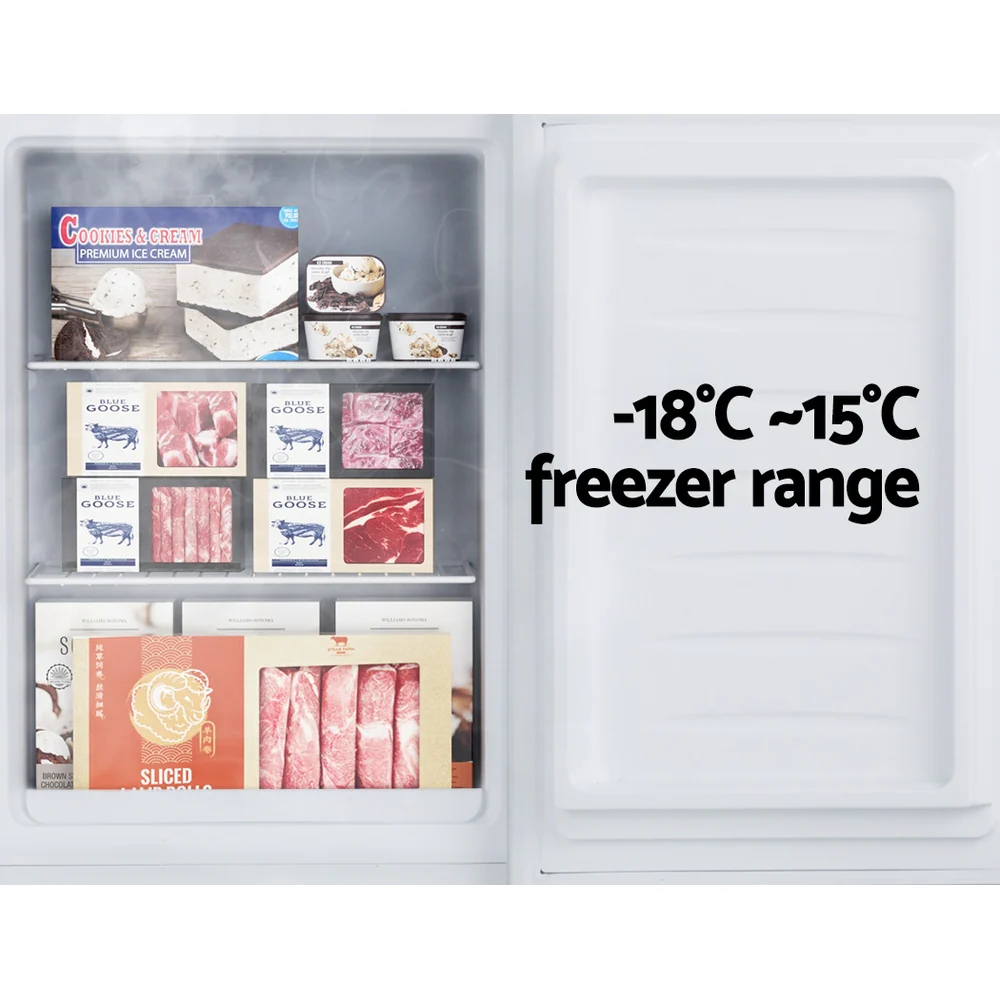 Devanti 60L Upright Freezer Fridge White - Image 4