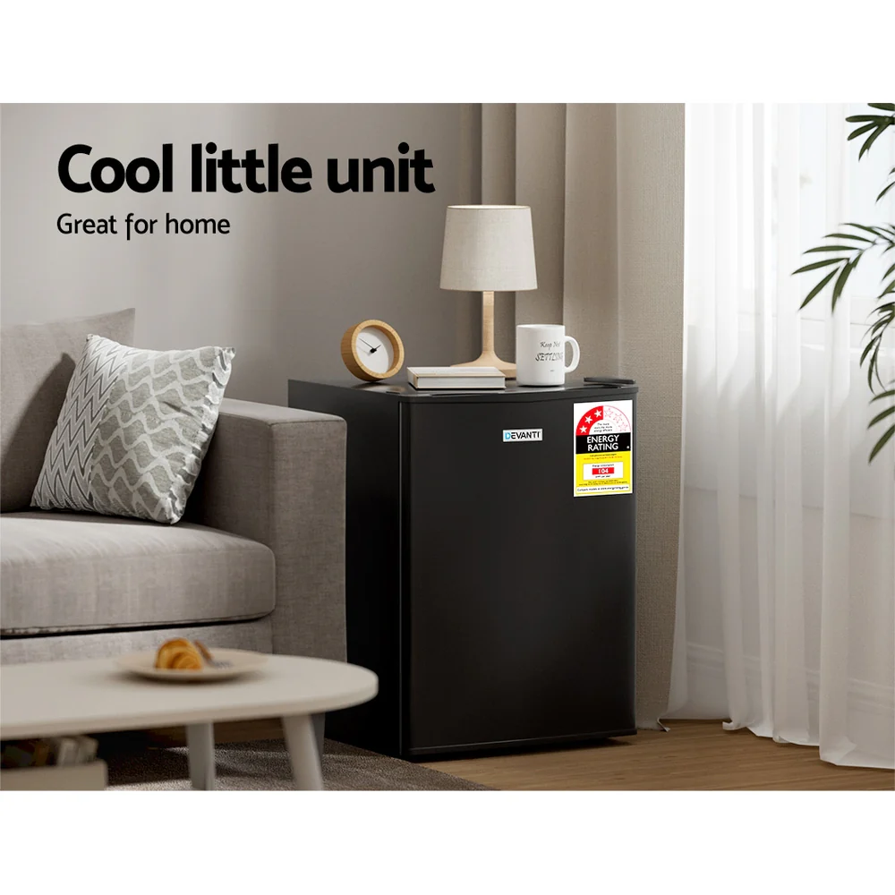 Devanti 70L Bar Fridge Black - Image 4