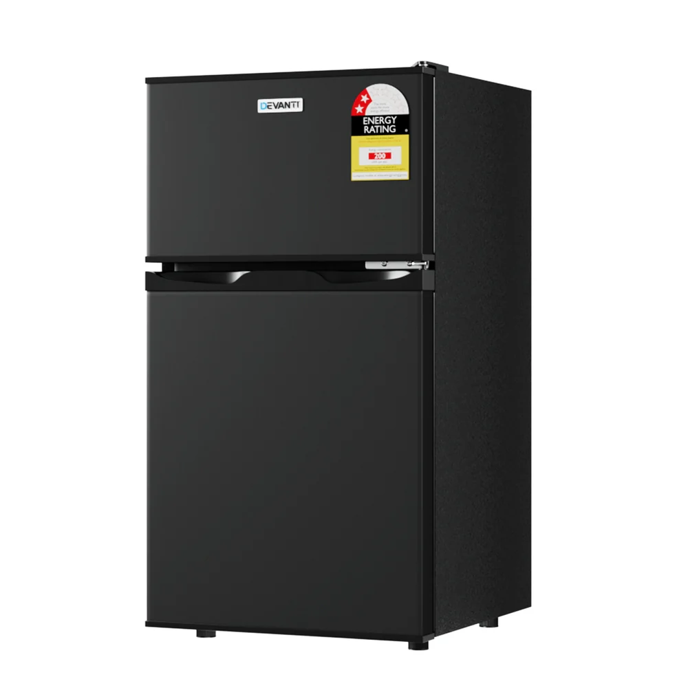Devanti 85L Bar Fridge Mini Freezer Refrigerator Black - Image 7