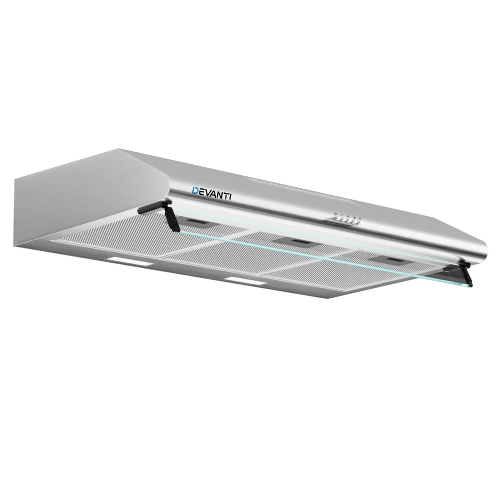Devanti 900mm Range Hood 90cm Rangehood Stainless Steel - Image 3