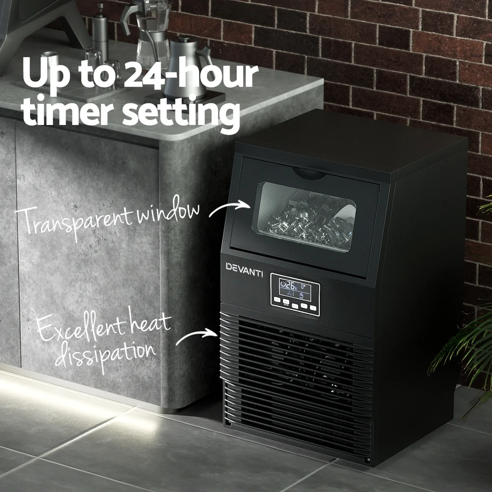 Devanti Commercial Ice Maker Cube Machine 30kg - Image 6