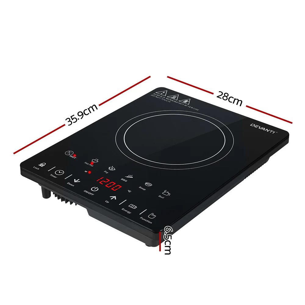 Devanti Electric Ceramic Cooktop 30cm - Image 3