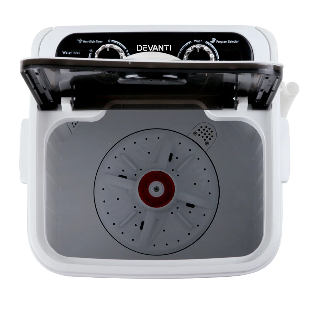 Devanti Portable Washing Machine 4.6KG Black - Image 7