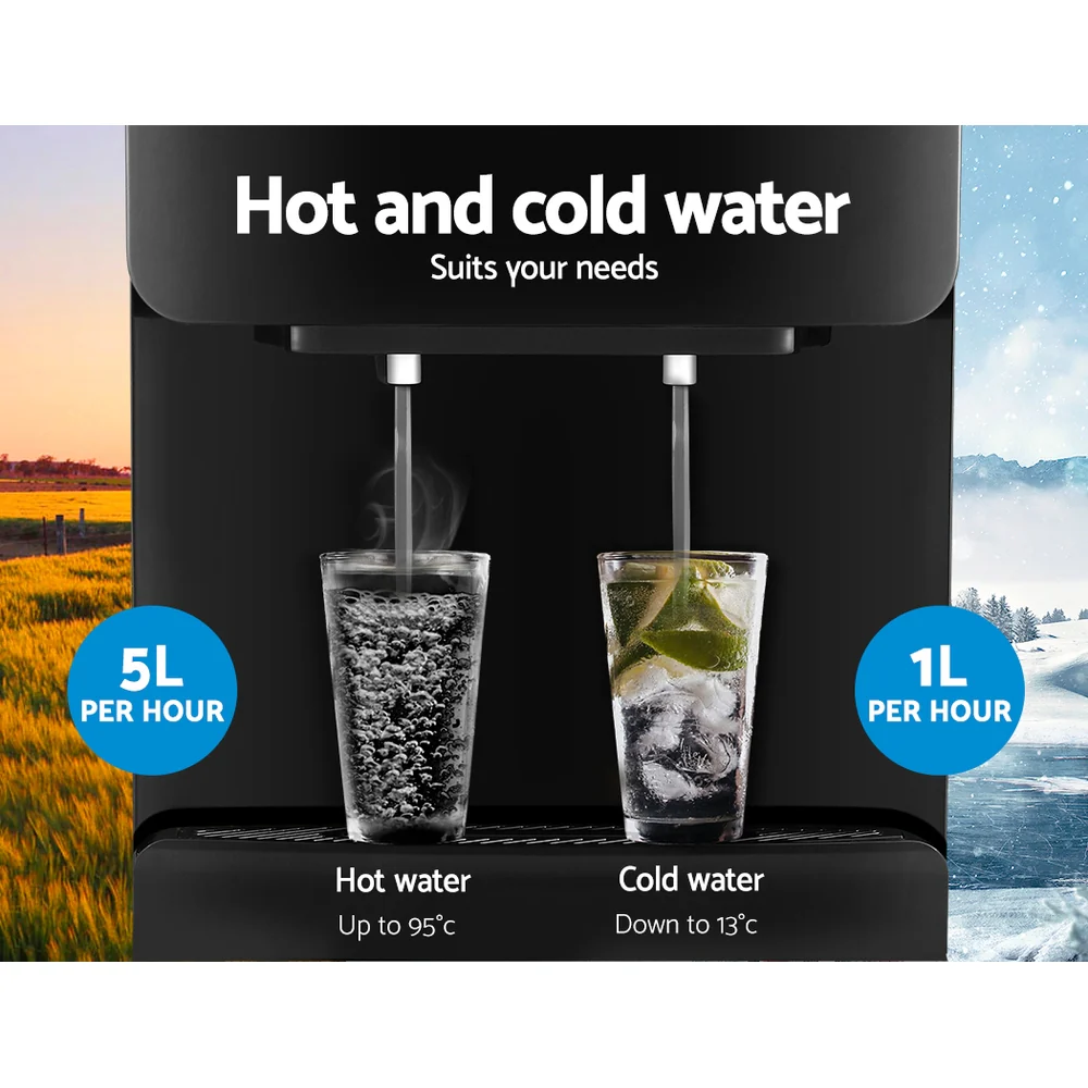 Devanti Water Cooler Dispenser Stand Black - Image 5