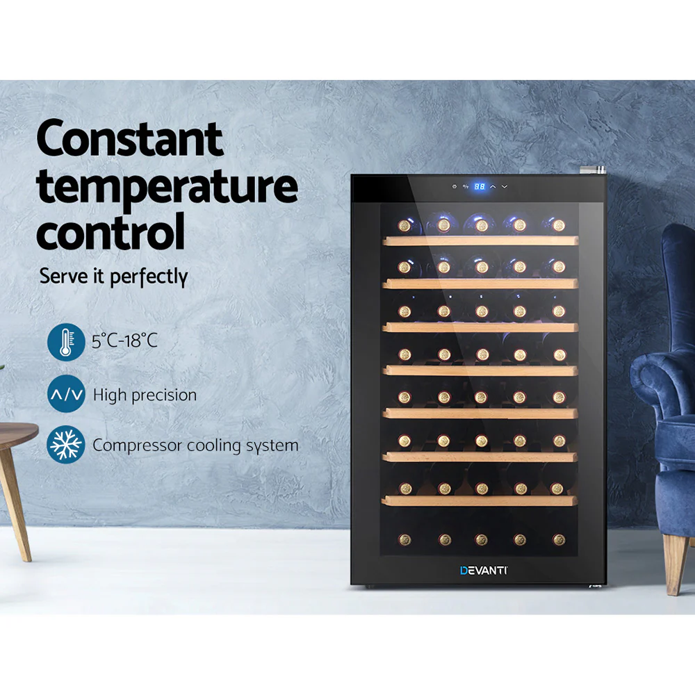 Devanti Wine Fridge Cooler 51 Bottles - Image 6