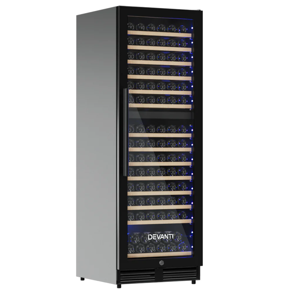 Devanti Wine Fridge Cooler Dual Zone 154 Bottles - Image 3