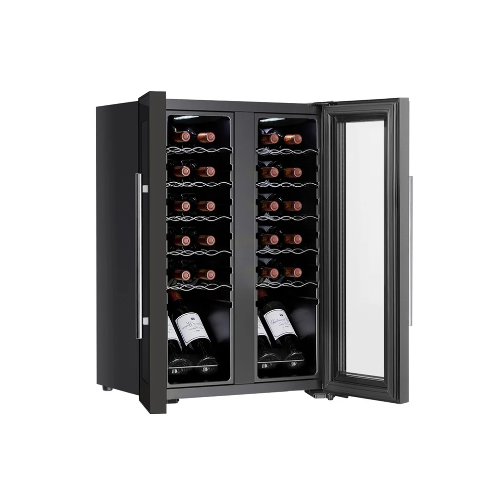 Devanti Wine Fridge Cooler Dual Zone 24 Bottles - Image 3