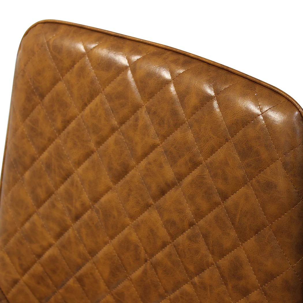 Dining Chairs x 4 Padded Seat PU Faux Leather - Image 3