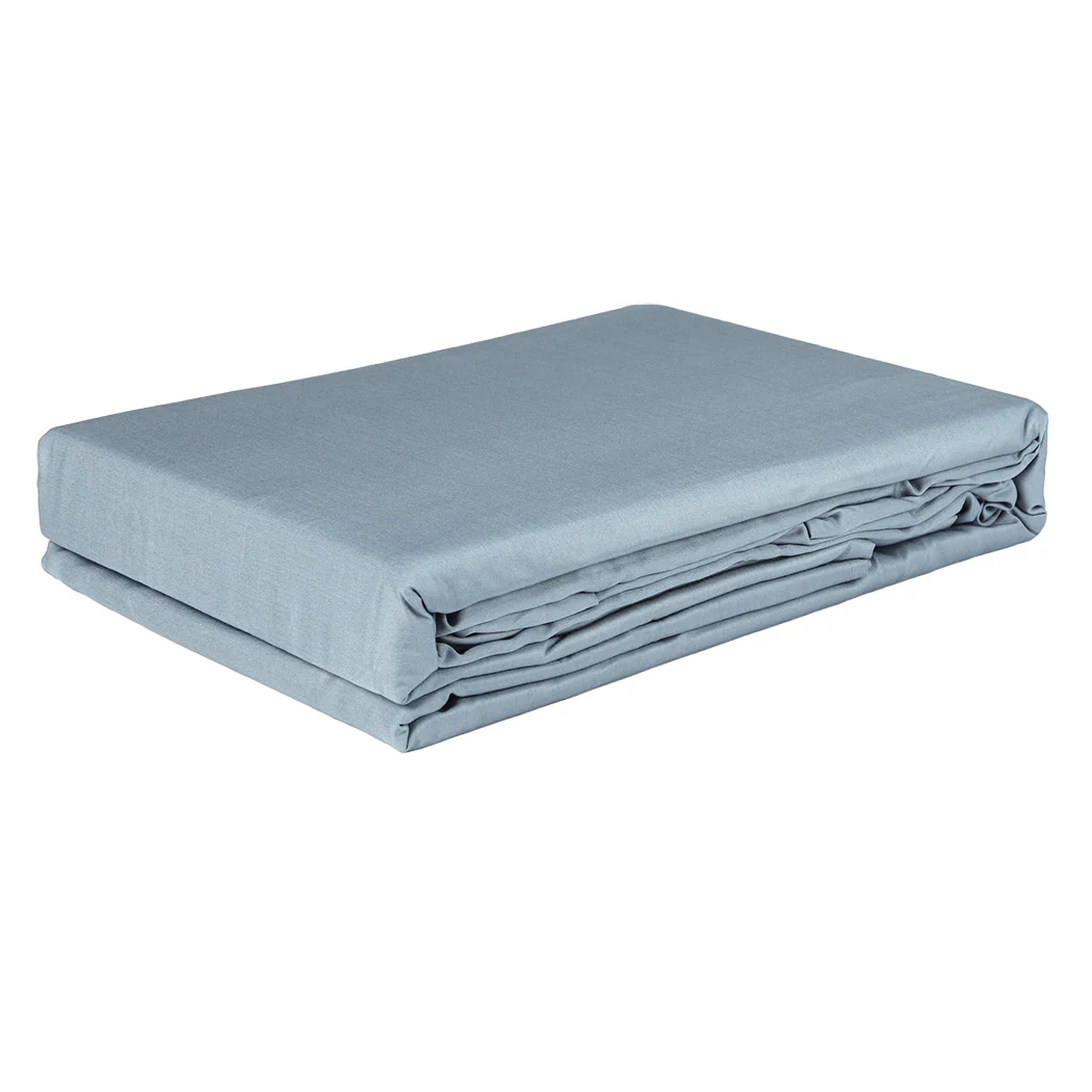 Dreamz 4pcs Queen Size 100% Bamboo Bed Sheet Set in Grey Colour - Image 5