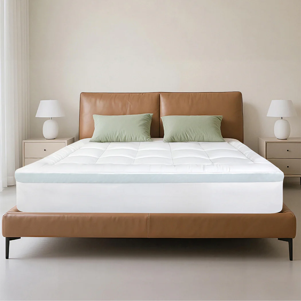 Dreamz Gel Memory Foam Mattress Topper 8cm Queen Size - Image 6
