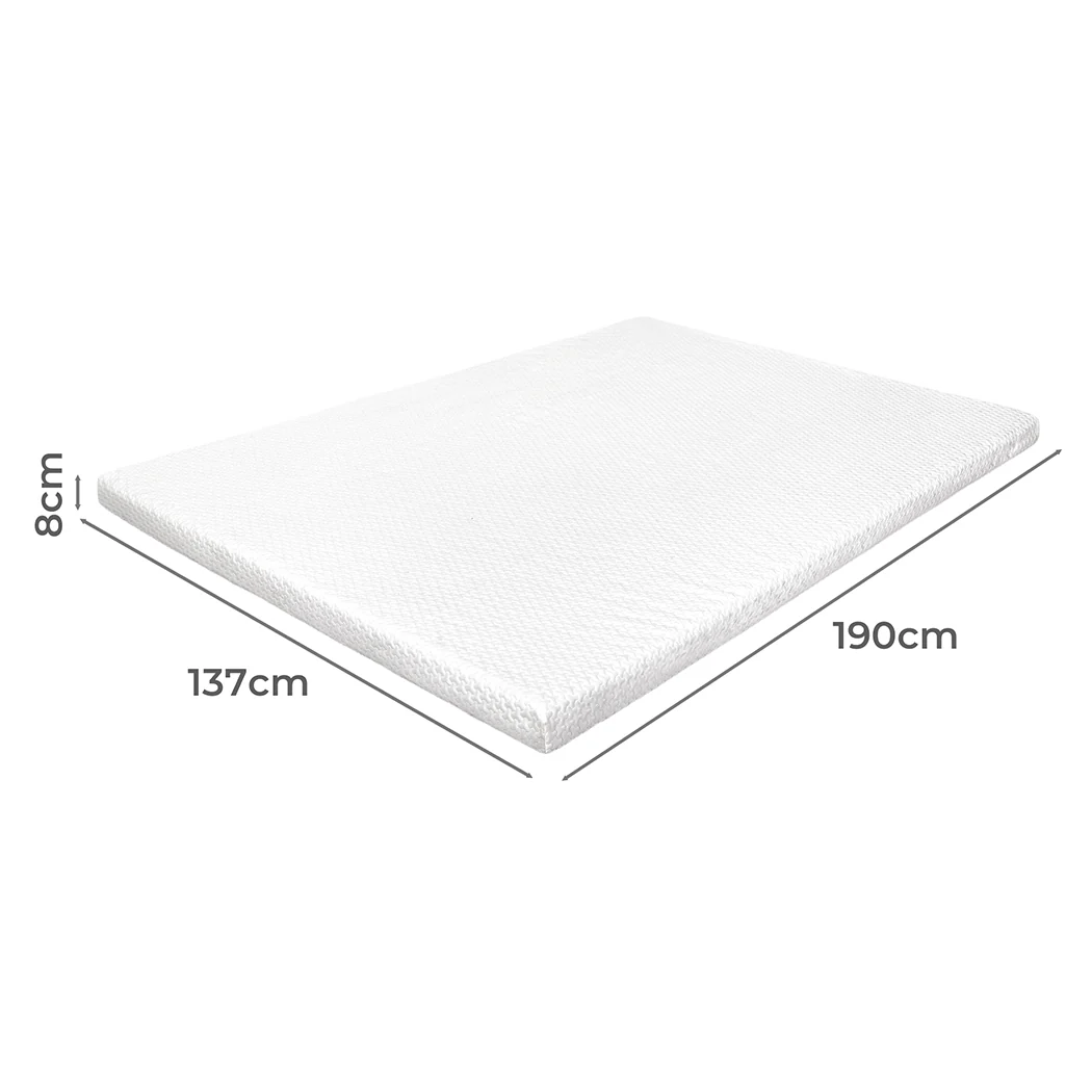 Dreamz Gel Memory Foam Mattress Topper Bed Cool Double - Image 2