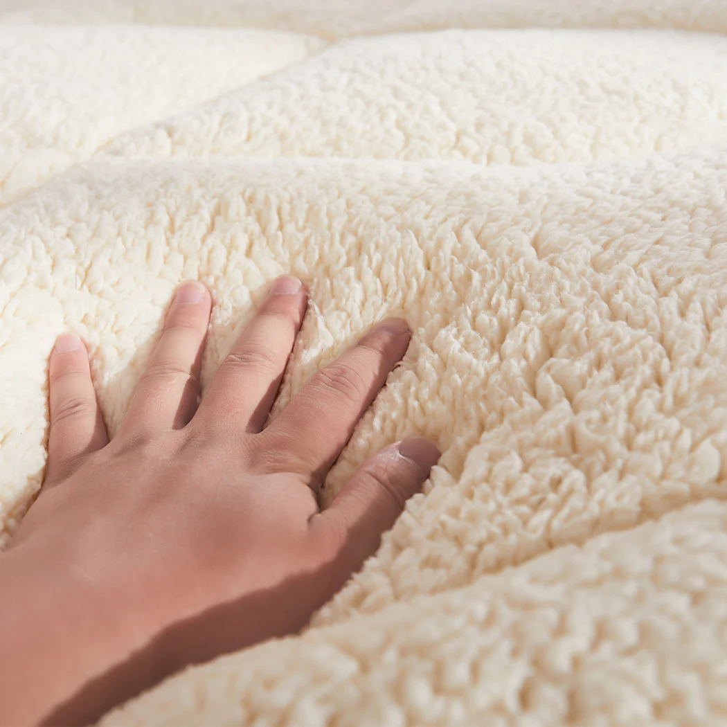 DreamZ Mattress Topper 100% Wool Underlay Queen - Image 3