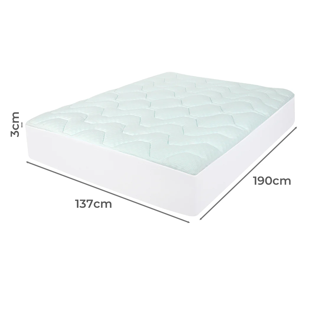 Dreamz Mattress Topper Pillowtop Cover Protector Double - Image 2