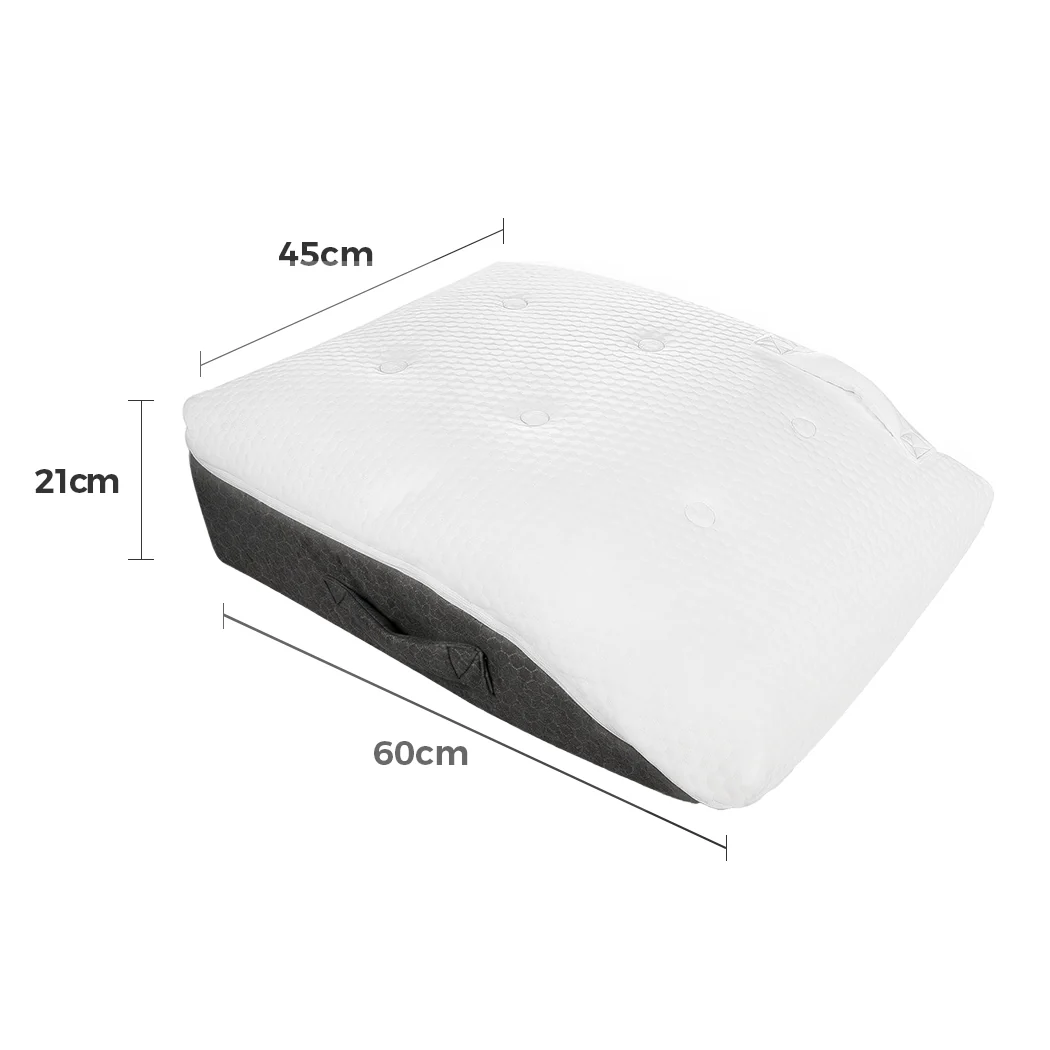 Dreamz Memory Foam Leg Elevation Pillow Bed Wedge Improve Circulation Support - Image 2